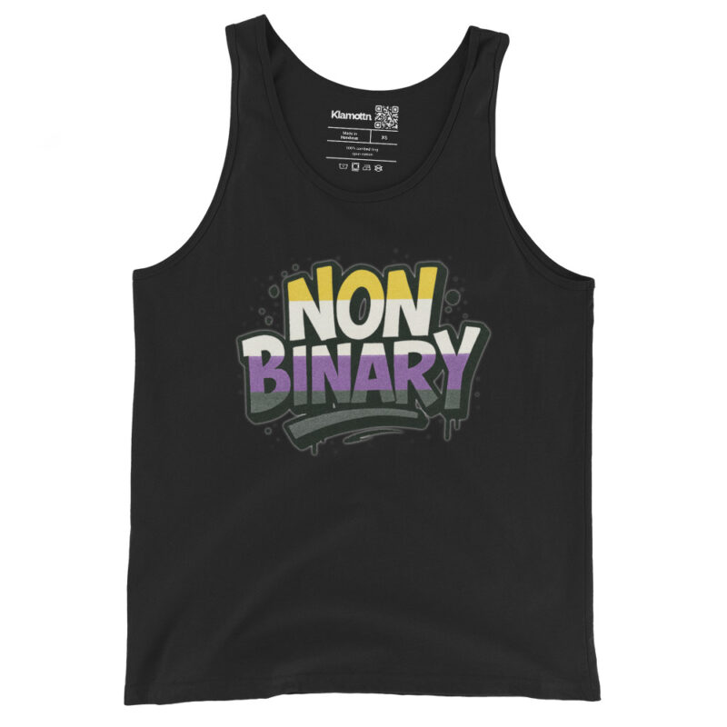 Nonbinary Pride Graffiti Unisex-Tank-Top – Tank Tops – klamottn.de