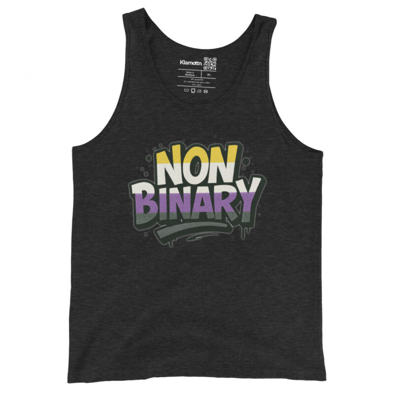 Nonbinary Pride Graffiti Unisex-Tank-Top – Tank Tops – klamottn.de