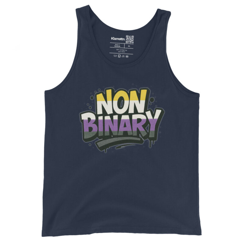 Nonbinary Pride Graffiti Unisex-Tank-Top – Tank Tops – klamottn.de