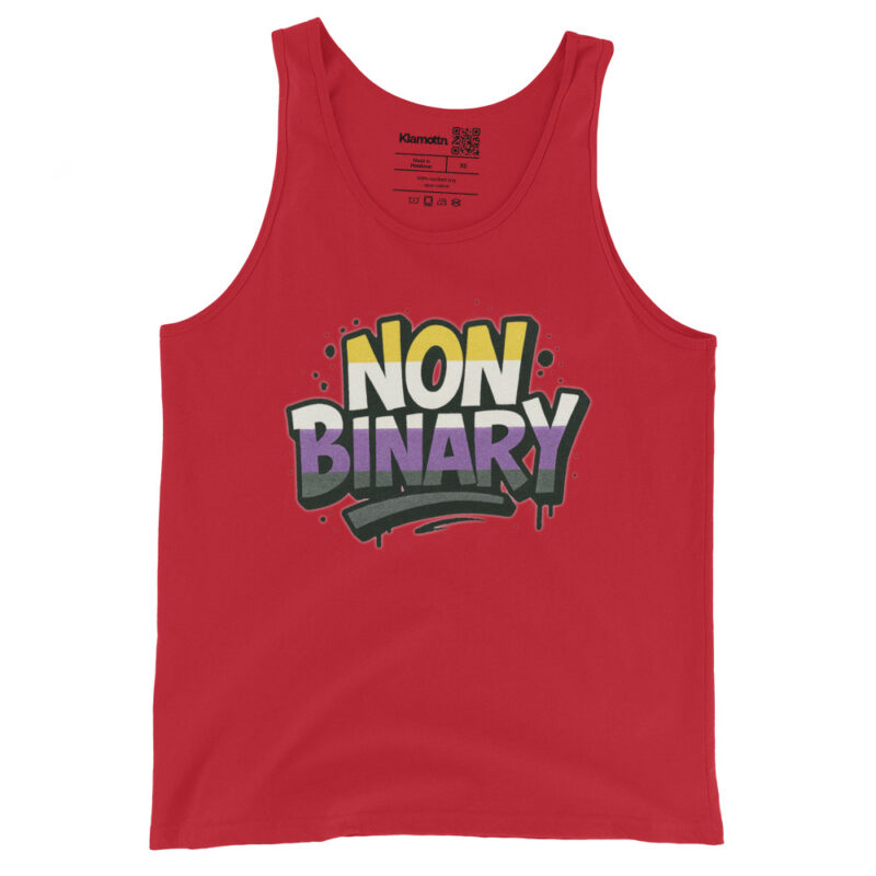 Nonbinary Pride Graffiti Unisex-Tank-Top – Tank Tops – klamottn.de