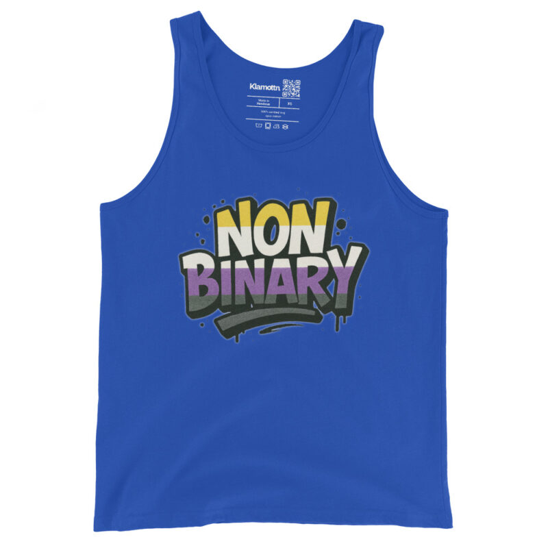 Nonbinary Pride Graffiti Unisex-Tank-Top – Tank Tops – klamottn.de