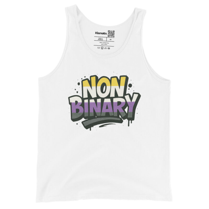 Nonbinary Pride Graffiti Unisex-Tank-Top – Tank Tops – klamottn.de