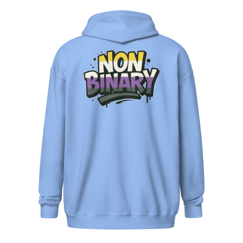 Nonbinary Pride Graffiti Unisex Heavy-Blend Zip Hoodie – Jacken – klamottn.de