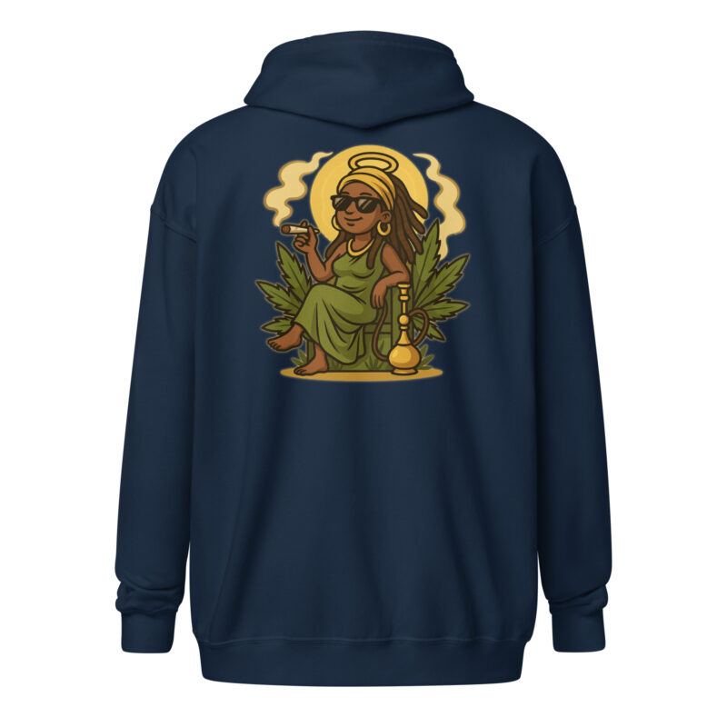 Mama Ganja Unisex Heavy-Blend Zip Hoodie – Jacken – klamottn.de