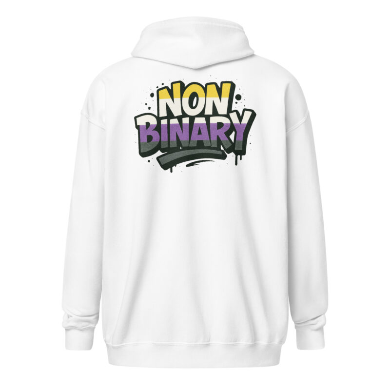 Nonbinary Pride Graffiti Unisex Heavy-Blend Zip Hoodie – Jacken – klamottn.de