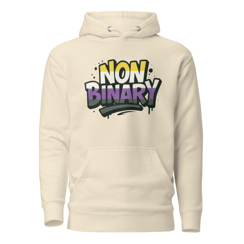 Nonbinary Pride Graffiti Unisex-Kapuzenpullover – Hoodies – klamottn.de