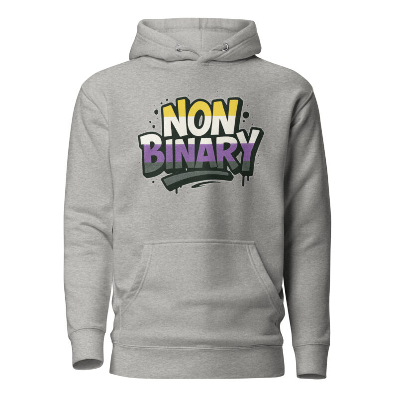 Nonbinary Pride Graffiti Unisex-Kapuzenpullover – Hoodies – klamottn.de