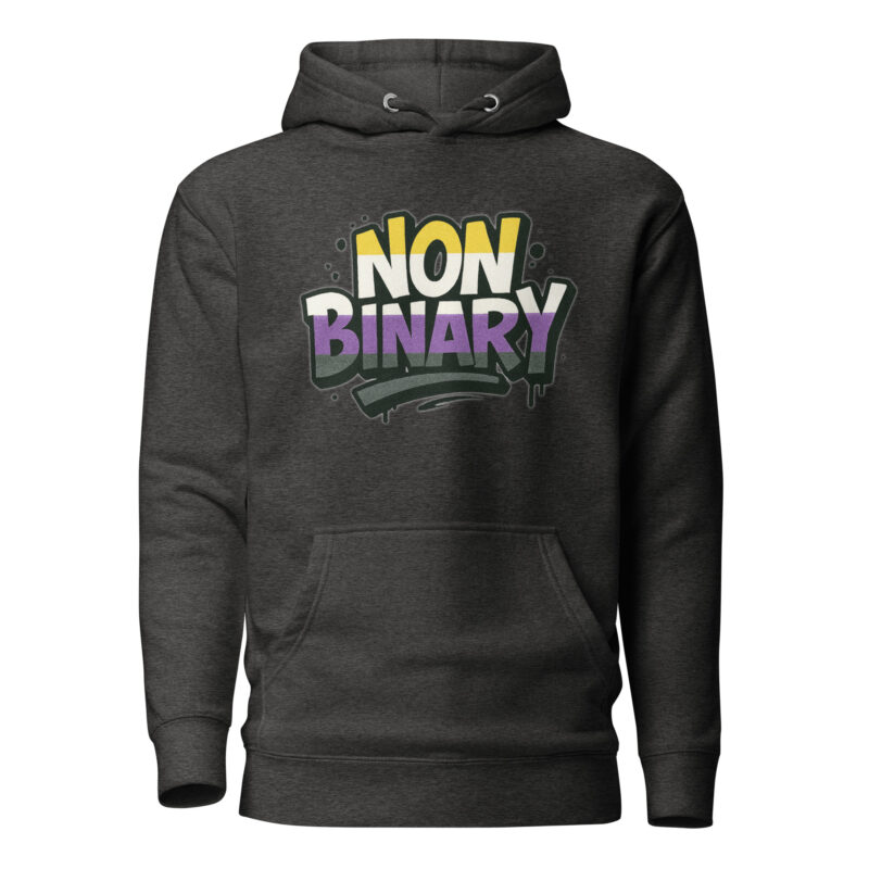 Nonbinary Pride Graffiti Unisex-Kapuzenpullover – Hoodies – klamottn.de