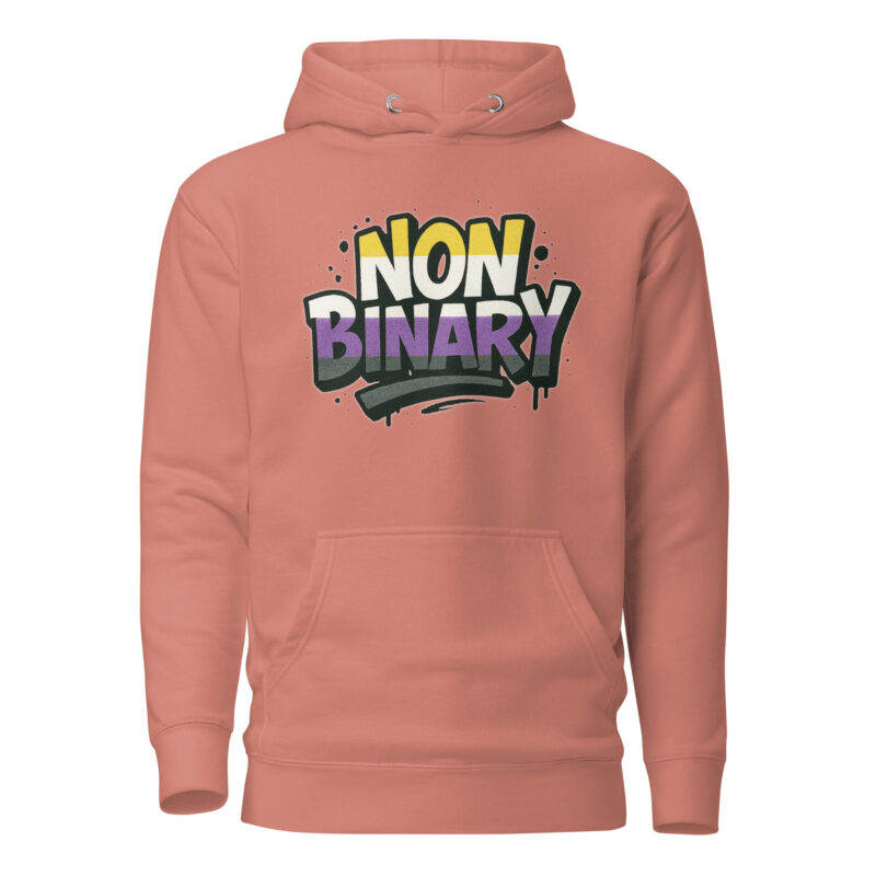 Nonbinary Pride Graffiti Unisex-Kapuzenpullover – Hoodies – klamottn.de