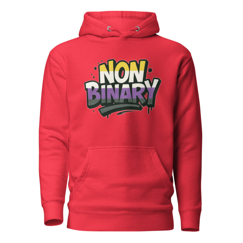 Nonbinary Pride Graffiti Unisex-Kapuzenpullover – Hoodies – klamottn.de