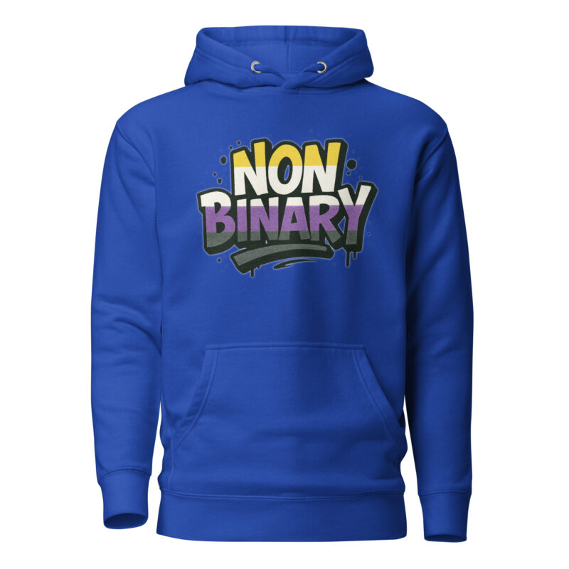 Nonbinary Pride Graffiti Unisex-Kapuzenpullover – Hoodies – klamottn.de