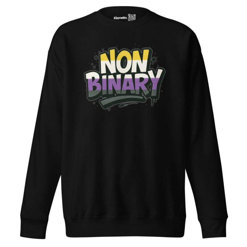 Nonbinary Pride Graffiti Unisex-Premium-Pullover – Sweatshirts – klamottn.de