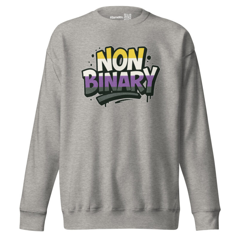 Nonbinary Pride Graffiti Unisex-Premium-Pullover – Sweatshirts – klamottn.de