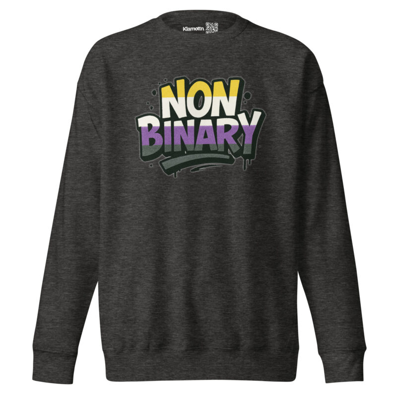 Nonbinary Pride Graffiti Unisex-Premium-Pullover – Sweatshirts – klamottn.de