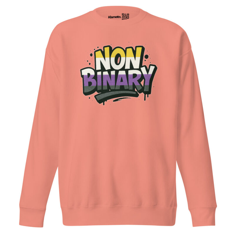 Nonbinary Pride Graffiti Unisex-Premium-Pullover – Sweatshirts – klamottn.de