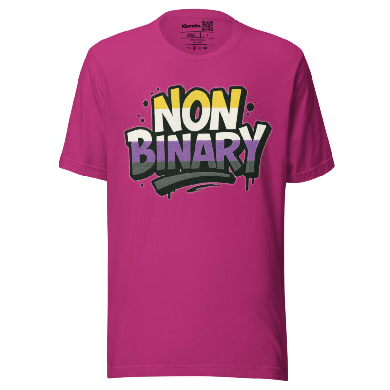 Nonbinary Pride Graffiti Unisex-T-Shirt – T-Shirts – klamottn.de