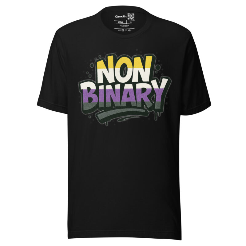 Nonbinary Pride Graffiti Unisex-T-Shirt – T-Shirts – klamottn.de