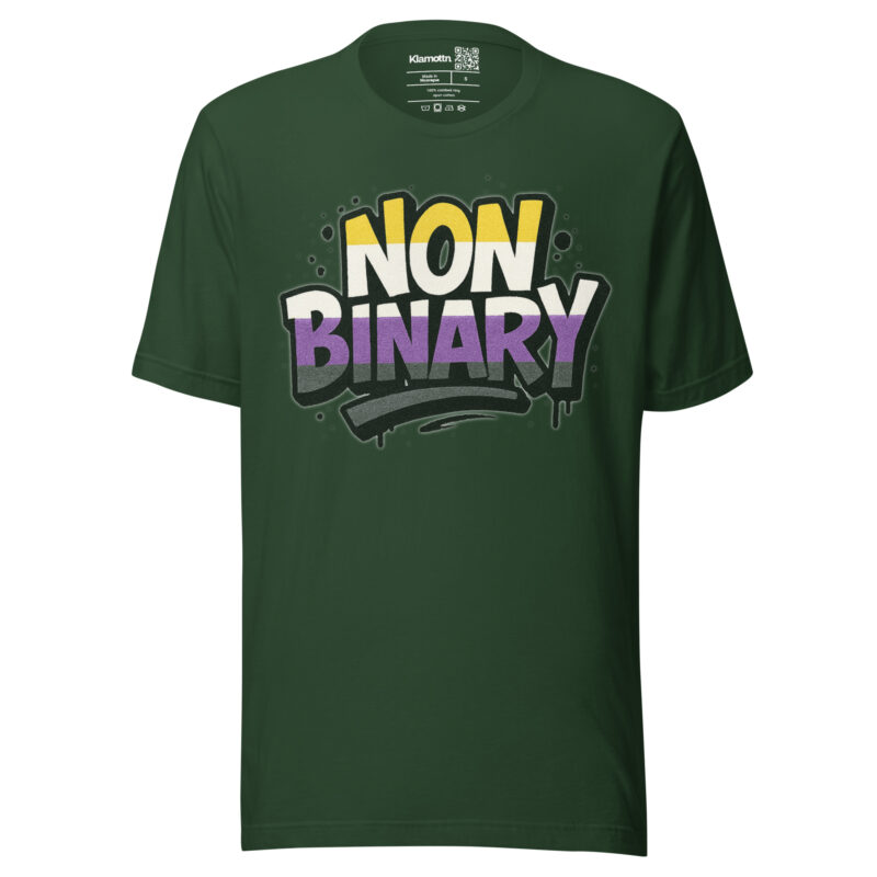 Nonbinary Pride Graffiti Unisex-T-Shirt – T-Shirts – klamottn.de