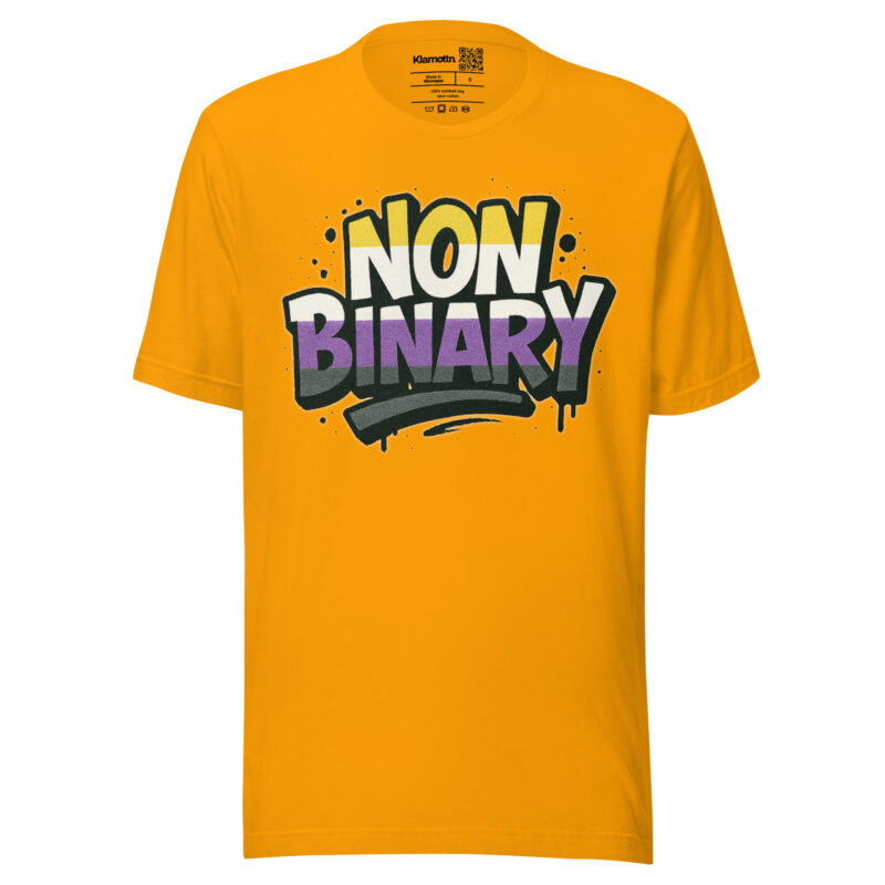 Nonbinary Pride Graffiti Unisex-T-Shirt – T-Shirts – klamottn.de