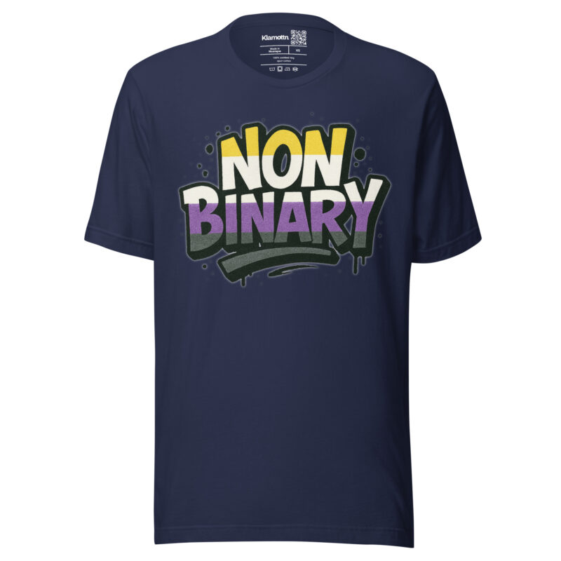 Nonbinary Pride Graffiti Unisex-T-Shirt – T-Shirts – klamottn.de