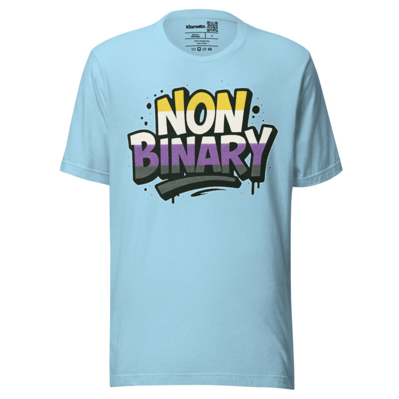 Nonbinary Pride Graffiti Unisex-T-Shirt – T-Shirts – klamottn.de