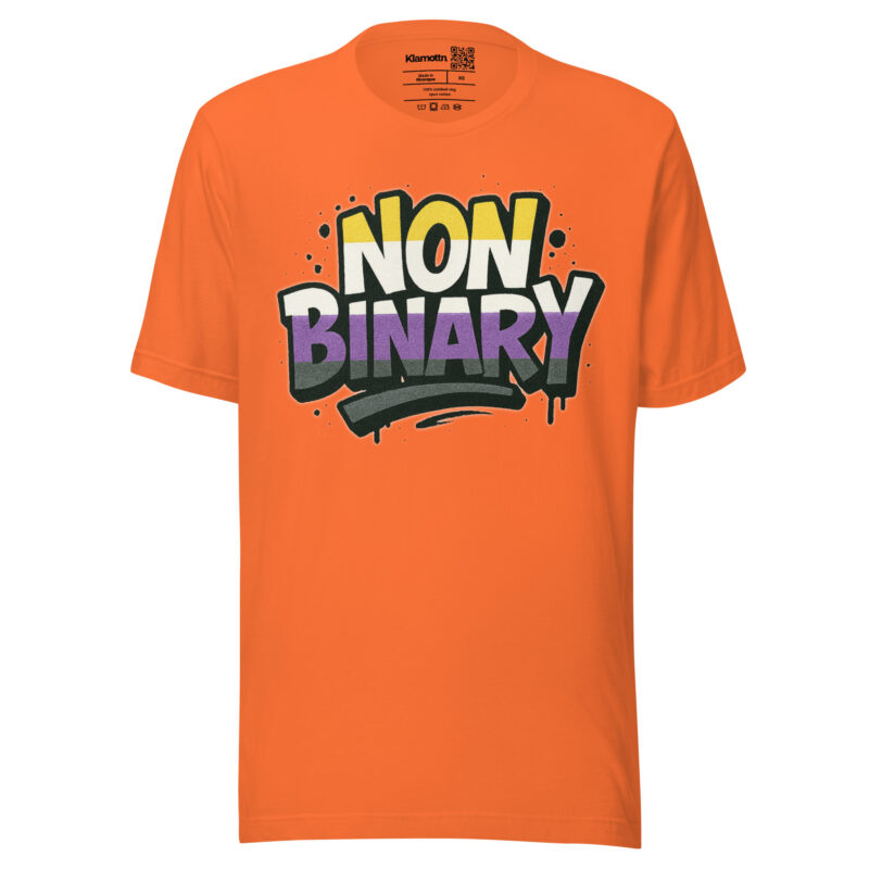 Nonbinary Pride Graffiti Unisex-T-Shirt – T-Shirts – klamottn.de