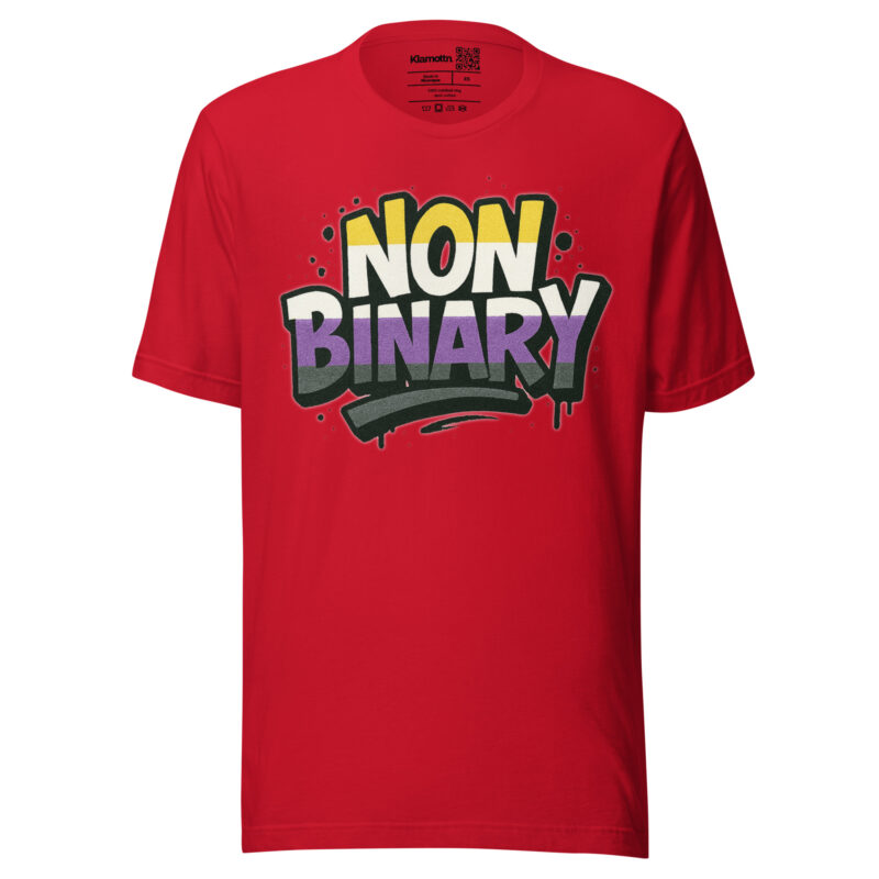 Nonbinary Pride Graffiti Unisex-T-Shirt – T-Shirts – klamottn.de
