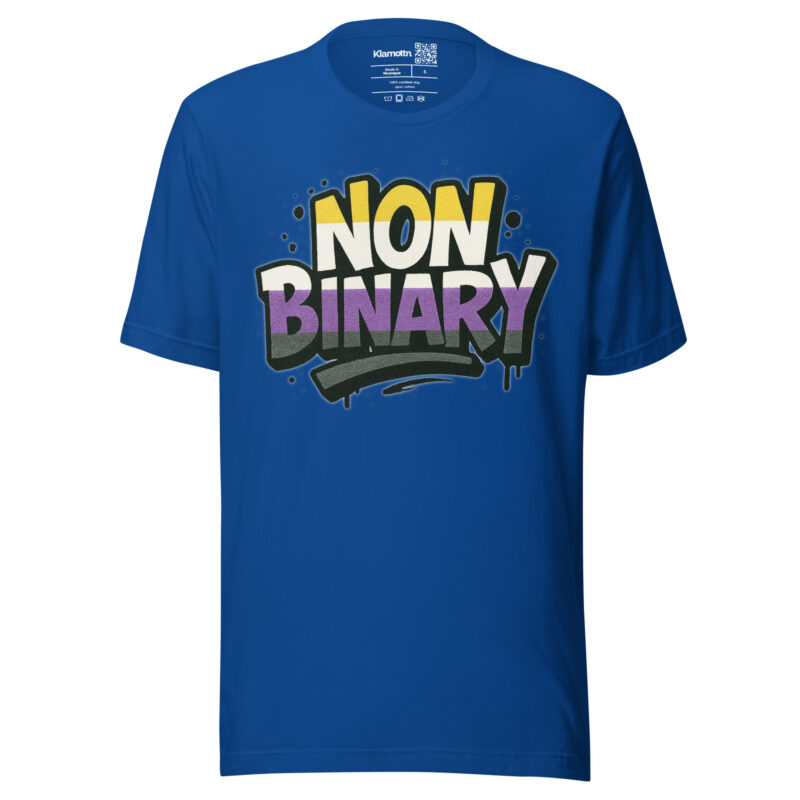 Nonbinary Pride Graffiti Unisex-T-Shirt – T-Shirts – klamottn.de