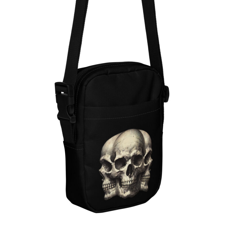 Dreifacher Totenschädel Umhängetasche – Accessoires – klamottn.de