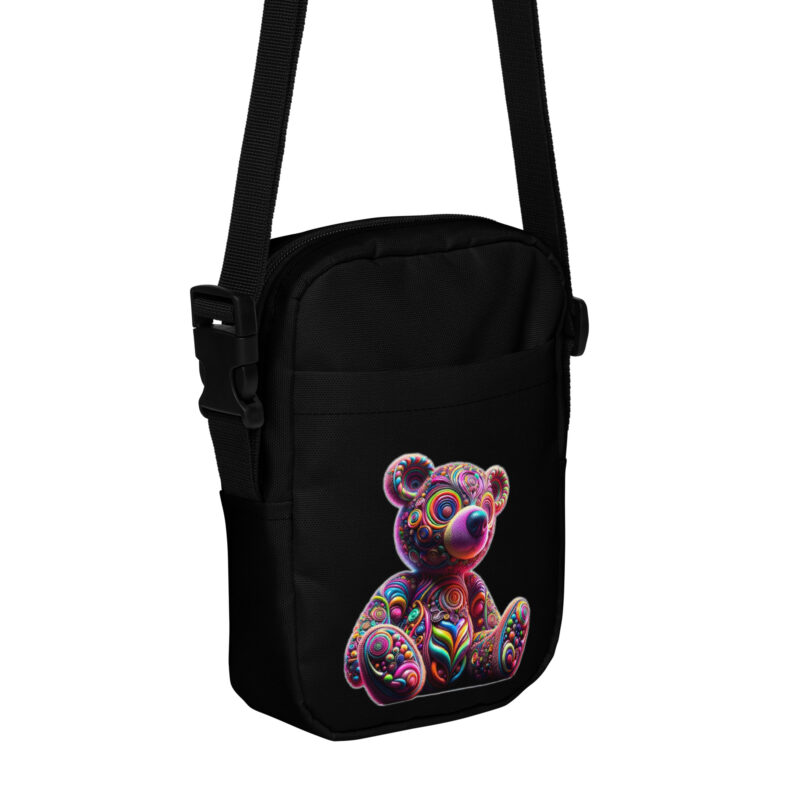Psychedelic Bär Umhängetasche – Accessoires – klamottn.de
