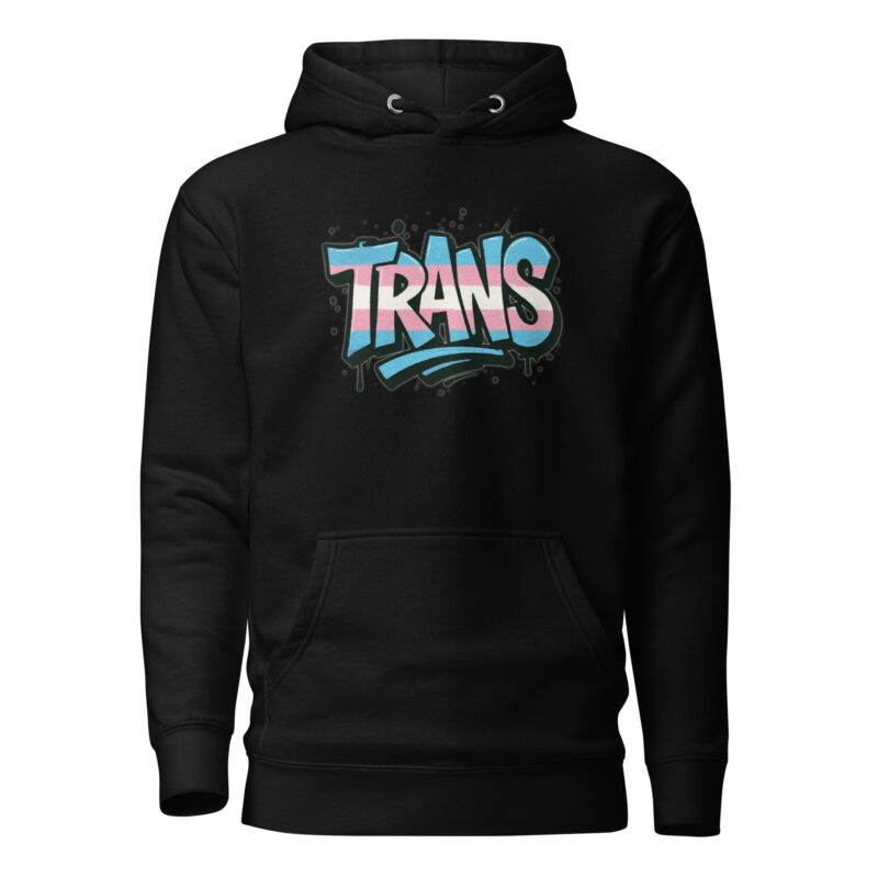 Trans Pride Graffiti Unisex-Kapuzenpullover – Hoodies – klamottn.de