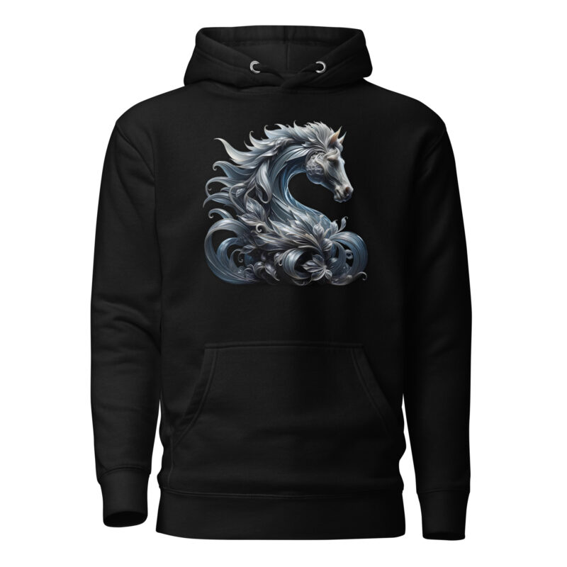Majestät des silbernen Pferdes Unisex-Kapuzenpullover – Hoodies – klamottn.de