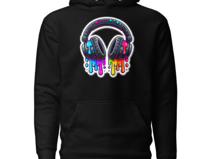 Kopfhörer im Farbrausch Unisex-Kapuzenpullover – Hoodies – klamottn.de Kopfhörer im Farbrausch Unisex-Kapuzenpullover – Hoodies – klamottn.de