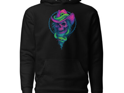Schädelcowboy mit Schlange Unisex-Kapuzenpullover – Hoodies – klamottn.de Schädelcowboy mit Schlange Unisex-Kapuzenpullover – Hoodies – klamottn.de