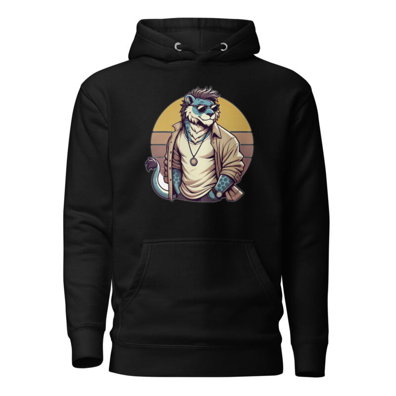 Retro-Leo im Streetstyle Unisex-Kapuzenpullover – Hoodies – klamottn.de