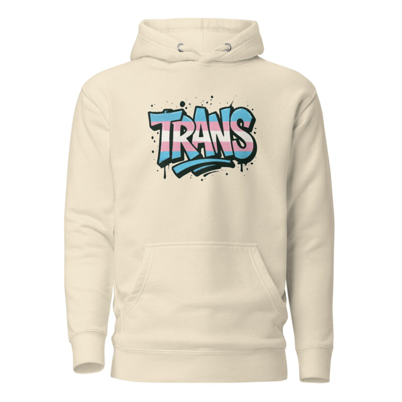 Trans Pride Graffiti Unisex-Kapuzenpullover – Hoodies – klamottn.de