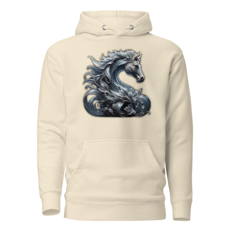 Majestät des silbernen Pferdes Unisex-Kapuzenpullover – Hoodies – klamottn.de