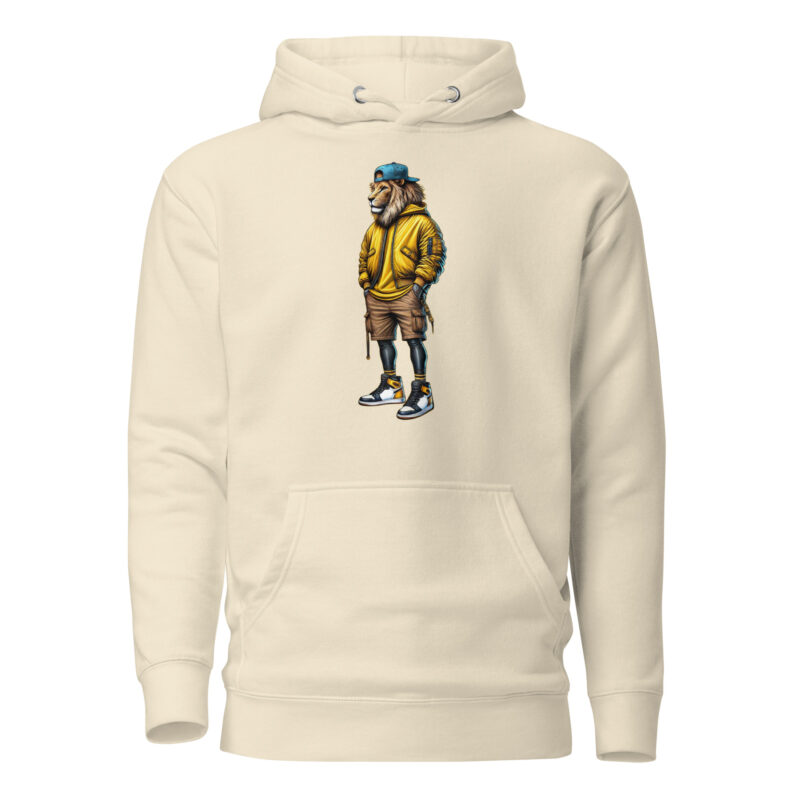 Löwe im Streetwear-Style Unisex-Kapuzenpullover – Hoodies – klamottn.de