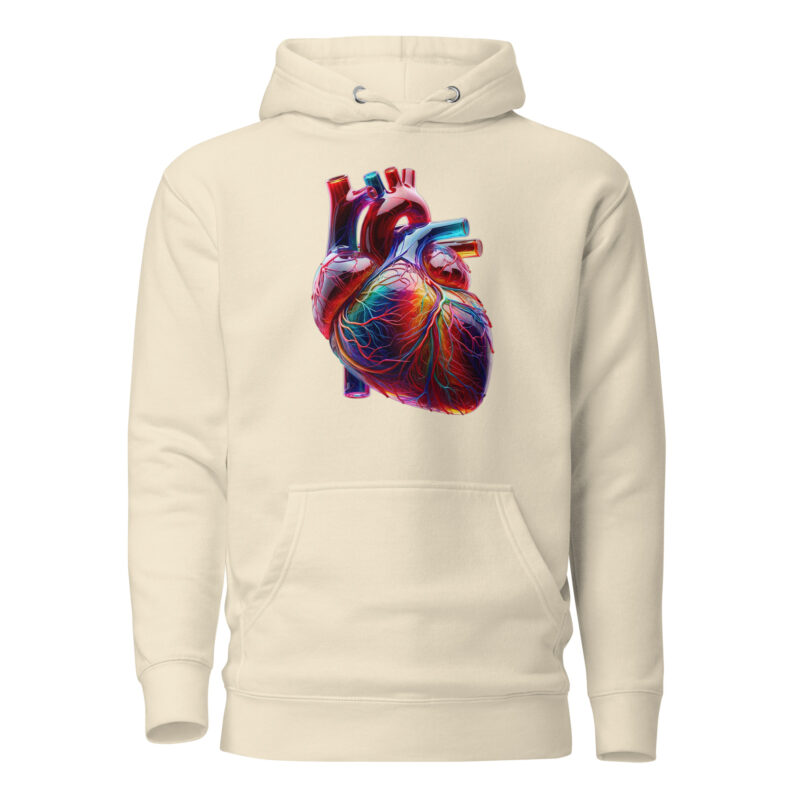 Glas Herz in Farbenpracht Unisex-Kapuzenpullover – Hoodies – klamottn.de
