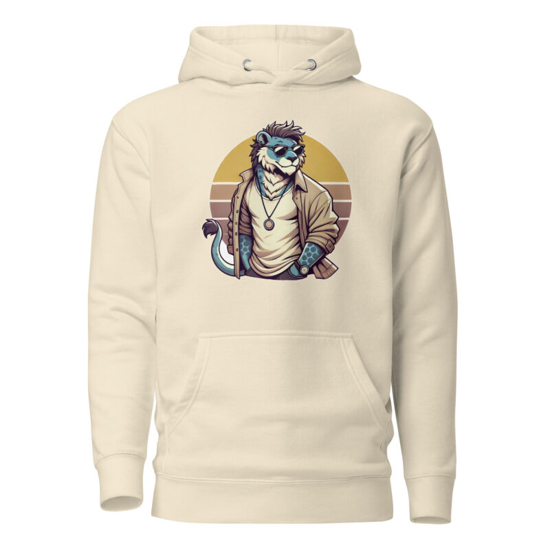 Retro-Leo im Streetstyle Unisex-Kapuzenpullover – Hoodies – klamottn.de