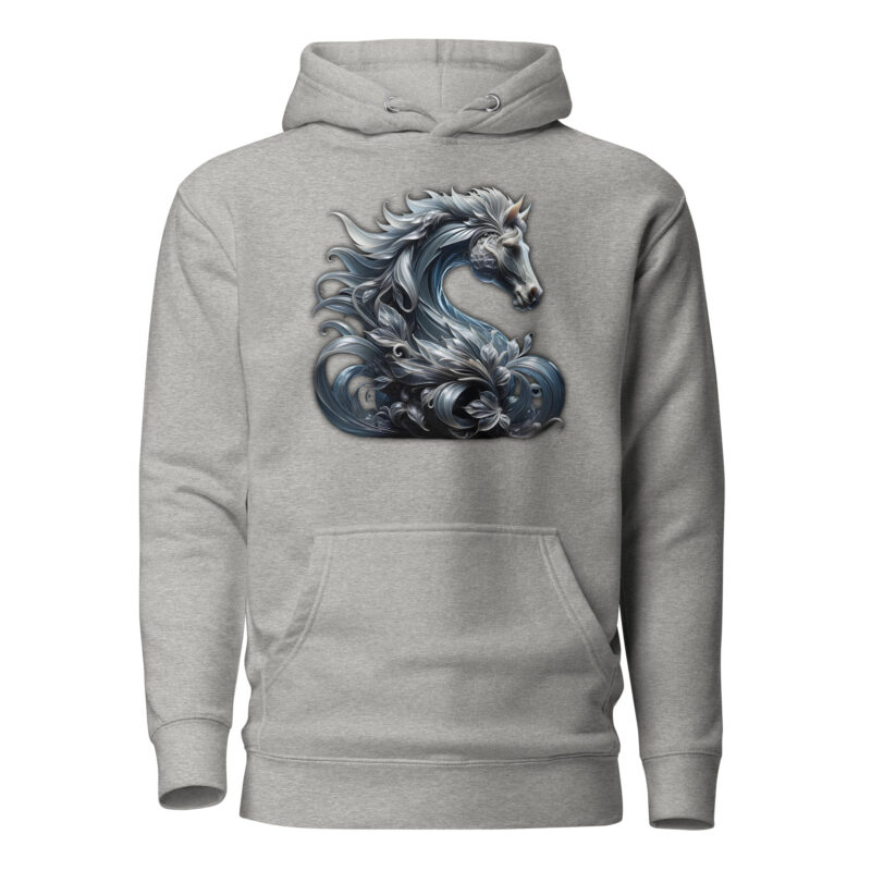 Majestät des silbernen Pferdes Unisex-Kapuzenpullover – Hoodies – klamottn.de