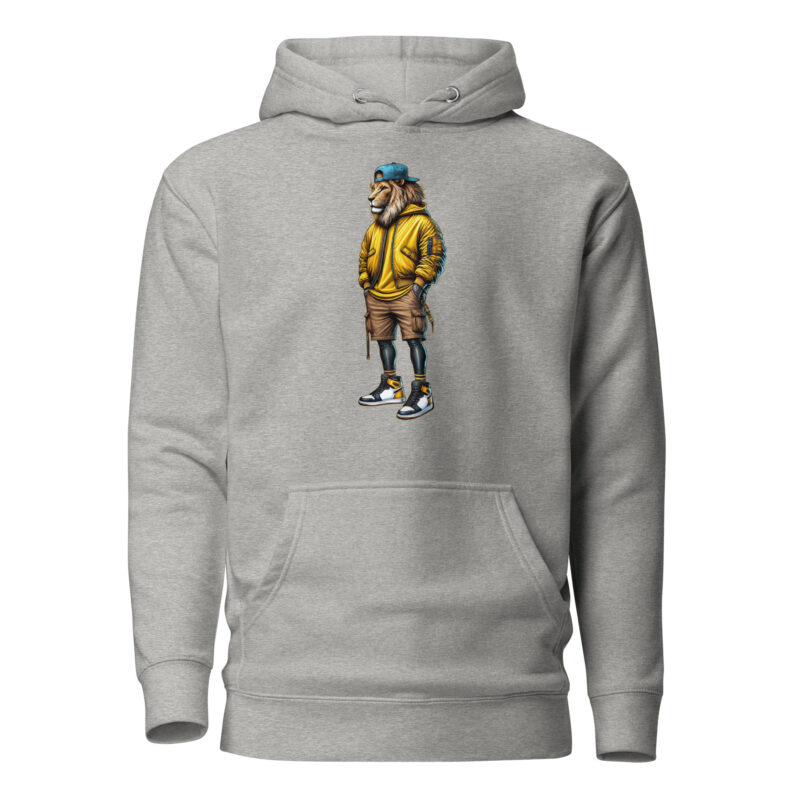 Löwe im Streetwear-Style Unisex-Kapuzenpullover – Hoodies – klamottn.de