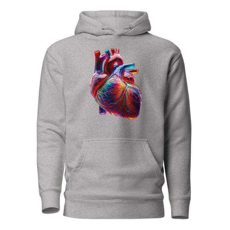 Glas Herz in Farbenpracht Unisex-Kapuzenpullover – Hoodies – klamottn.de