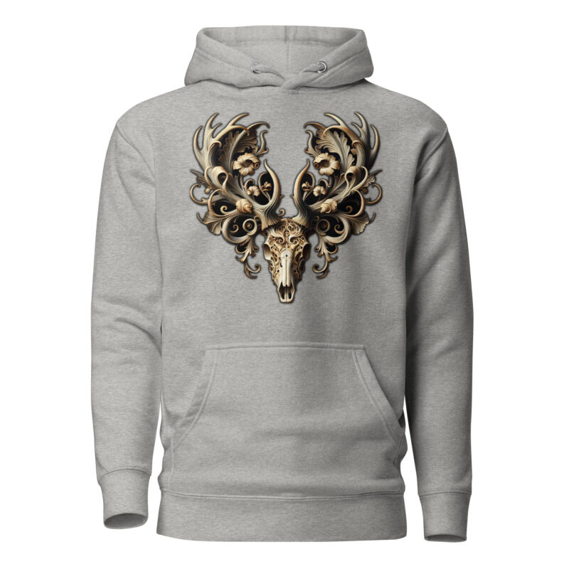 Ornamentaler Hirschschädel Unisex-Kapuzenpullover – Hoodies – klamottn.de
