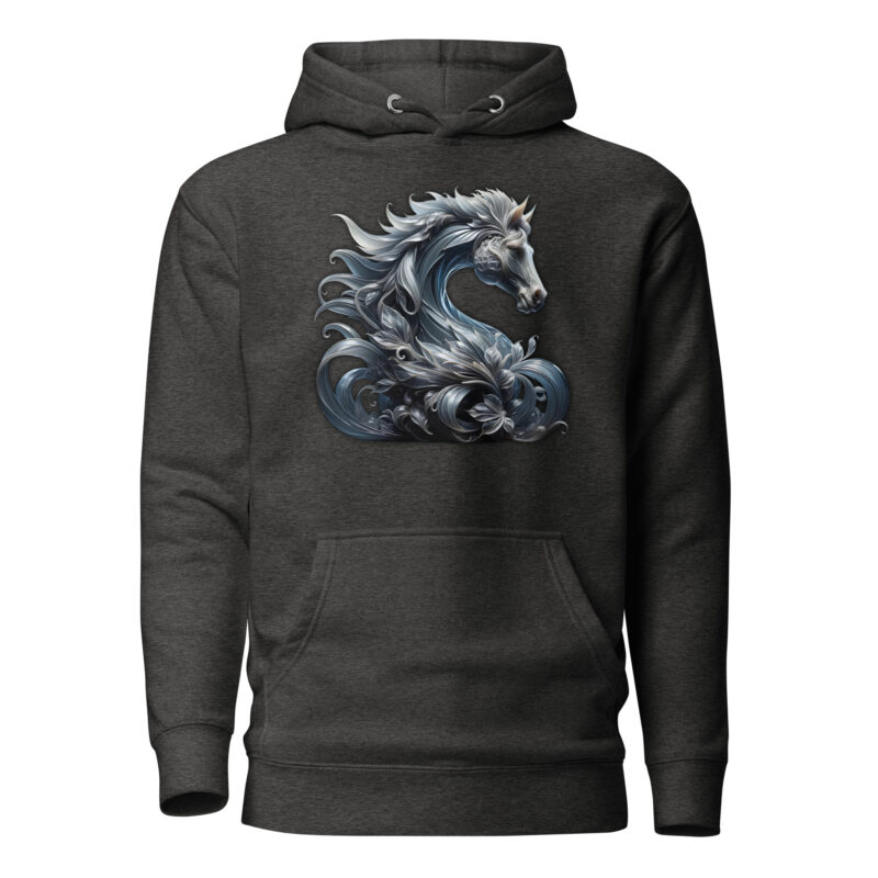 Majestät des silbernen Pferdes Unisex-Kapuzenpullover – Hoodies – klamottn.de
