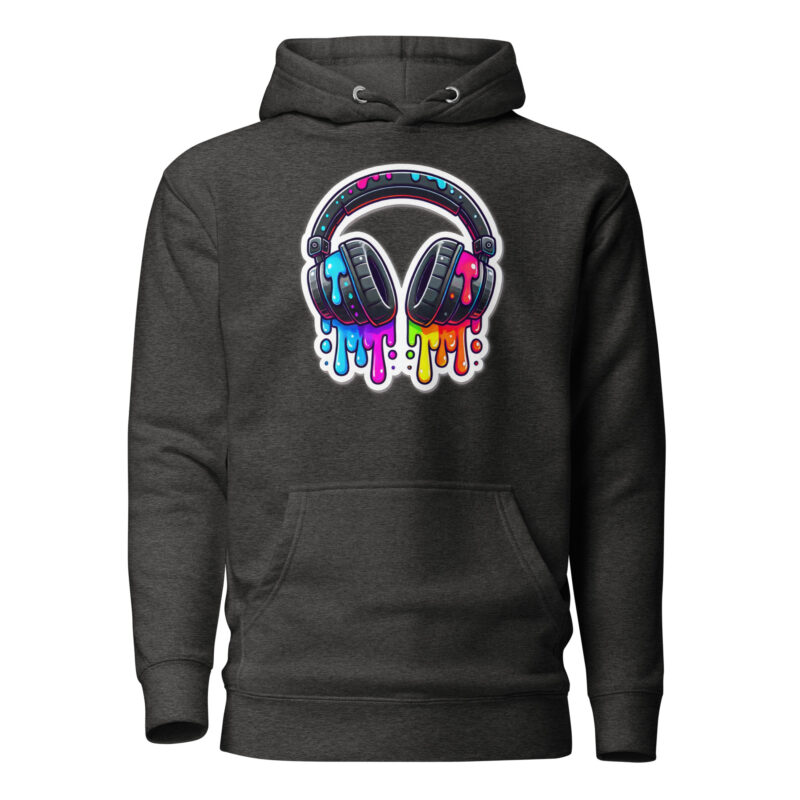Kopfhörer im Farbrausch Unisex-Kapuzenpullover – Hoodies – klamottn.de