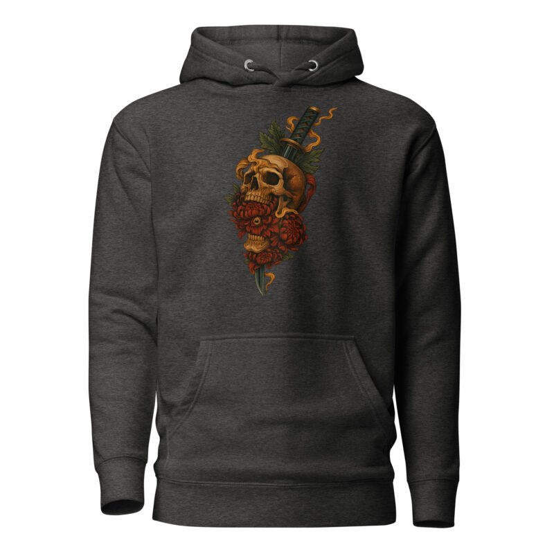 Schädel & Klinge - Das Auge der Vergänglichkeit Unisex-Kapuzenpullover – Hoodies – klamottn.de