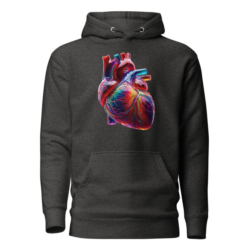 Glas Herz in Farbenpracht Unisex-Kapuzenpullover – Hoodies – klamottn.de