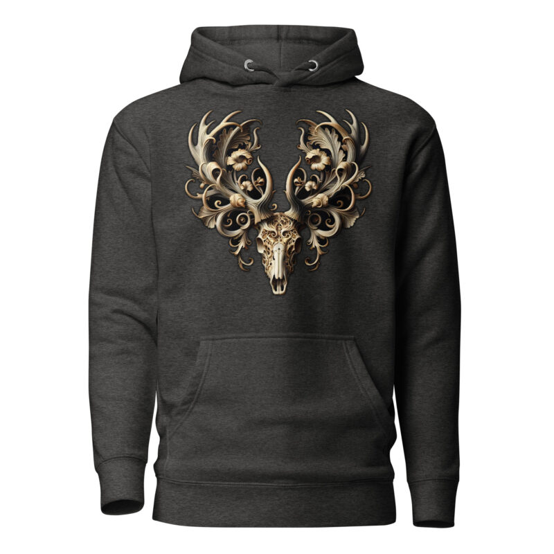 Ornamentaler Hirschschädel Unisex-Kapuzenpullover – Hoodies – klamottn.de