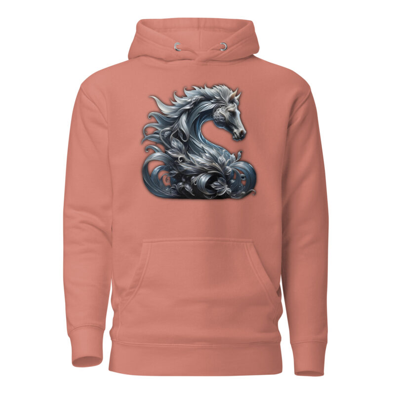 Majestät des silbernen Pferdes Unisex-Kapuzenpullover – Hoodies – klamottn.de